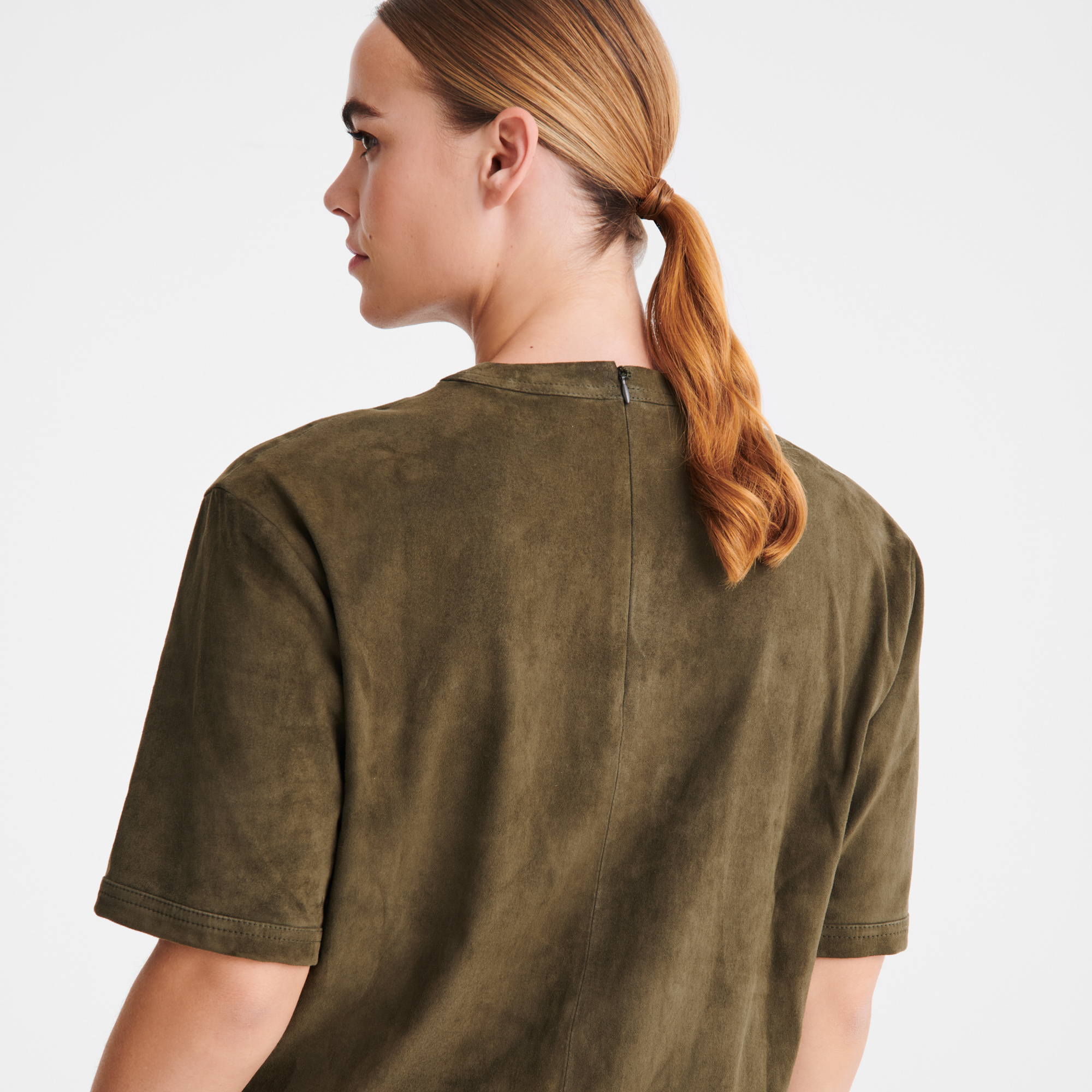 Short leather top